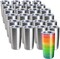 Pixiss Stainless Steel Tumblers Bulk 25-Pack 20oz Double Wall Vacuum Insulated
